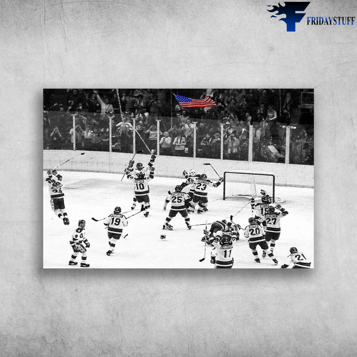 US Winter Olympic Hockey Canvas Print - Miracle on Ice, Wall Art