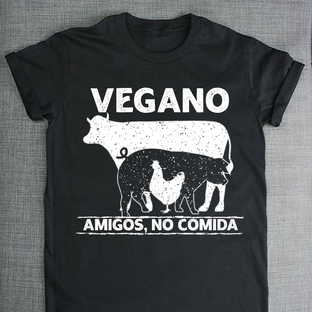Vegano amigos, no comida - Cow, pig and chicken