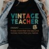 Vintage teacher knows more than she says and notices more than you realize