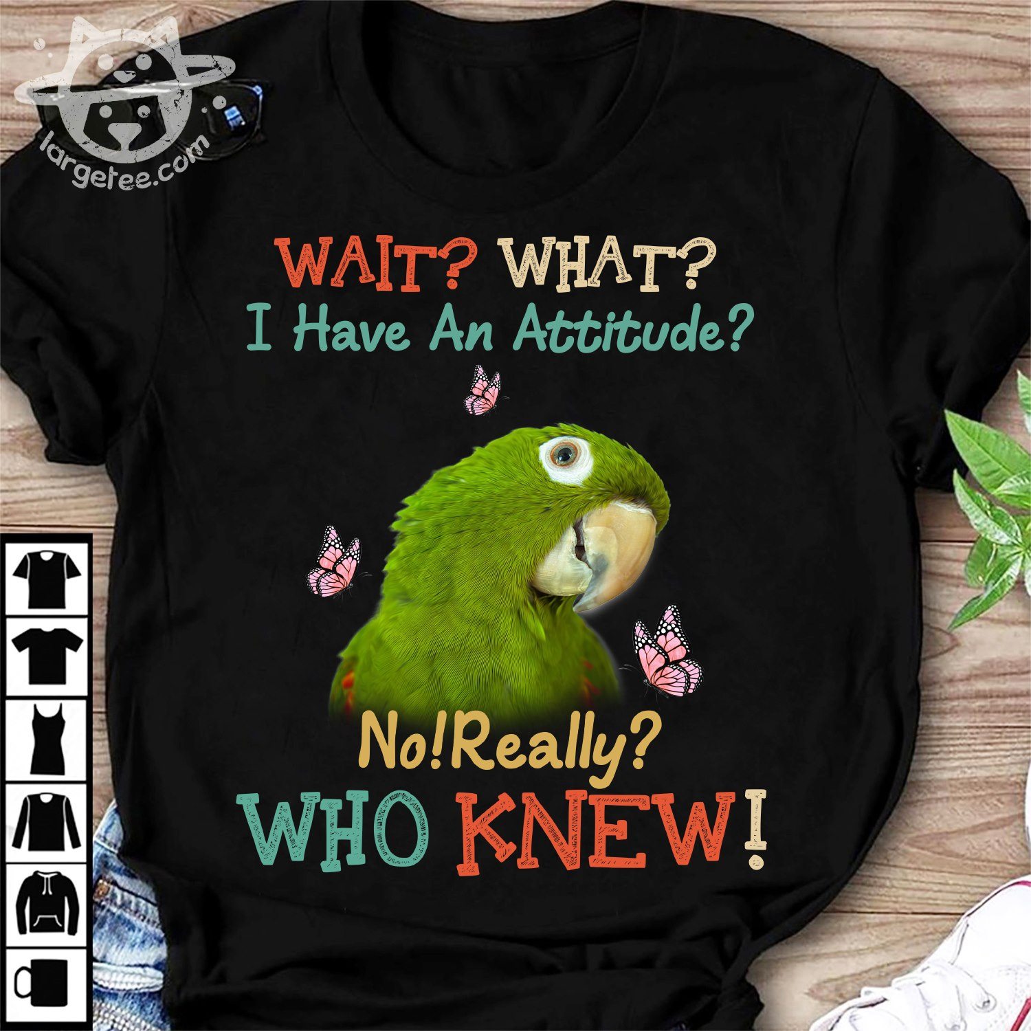 Wait what I have an attitude No really Who knew - Parrot