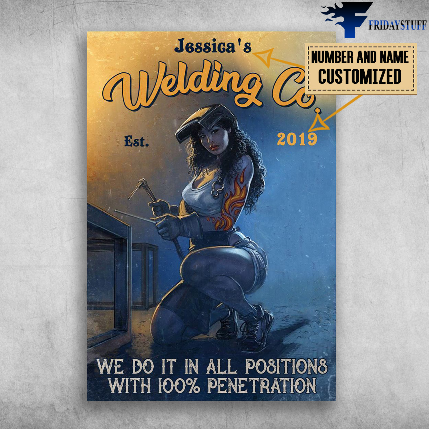 Welding Girl, We Do It In All Postions, With 100% Penetration