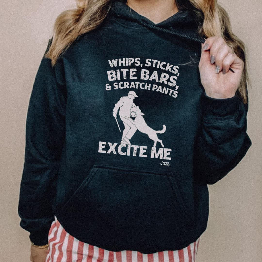 Whips, sticks, bite bars and scratch pants excite me - Dog lover