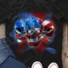Angry skullcap - America flag, evil skullcap