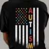 Autism awareness - America flag