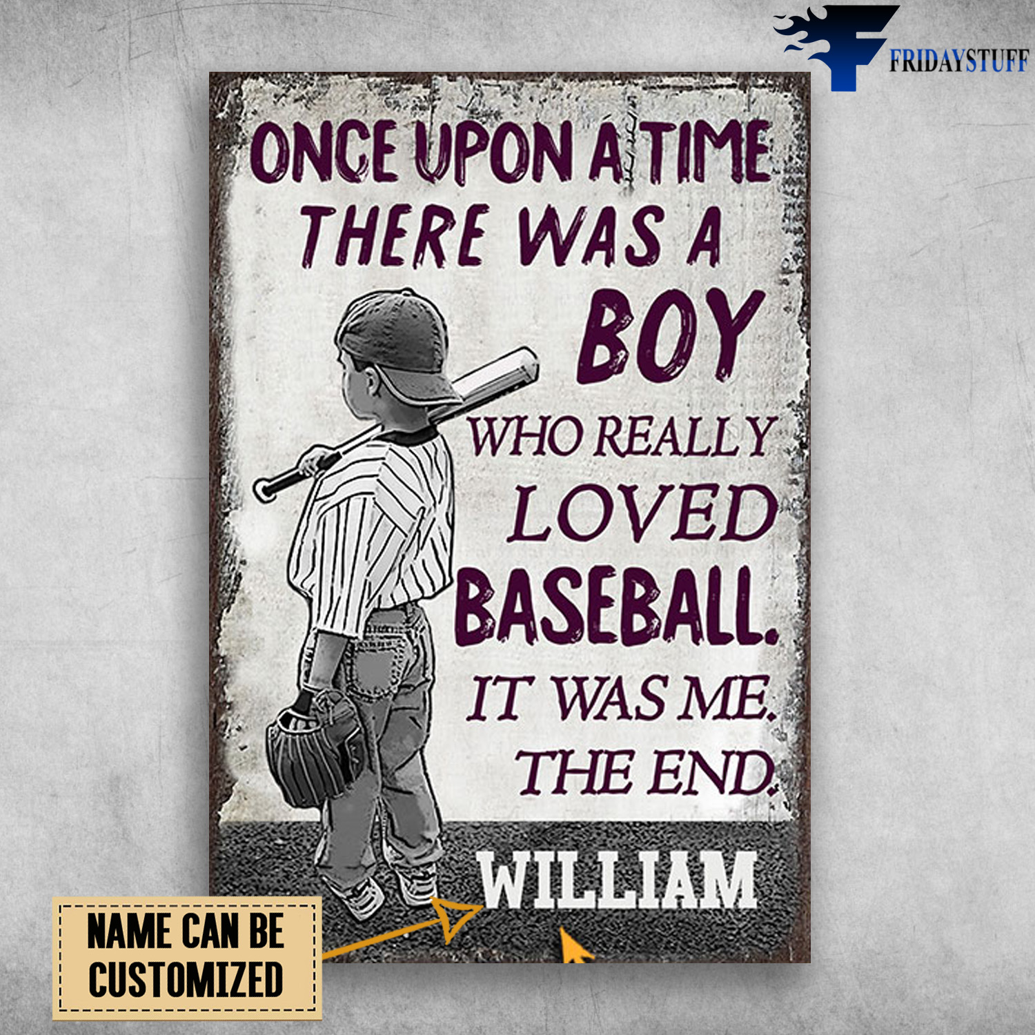 Baseball Boy, Once Upon A Time, There Was A Boy, Who Really Loved Baseball, It Was Me, The End