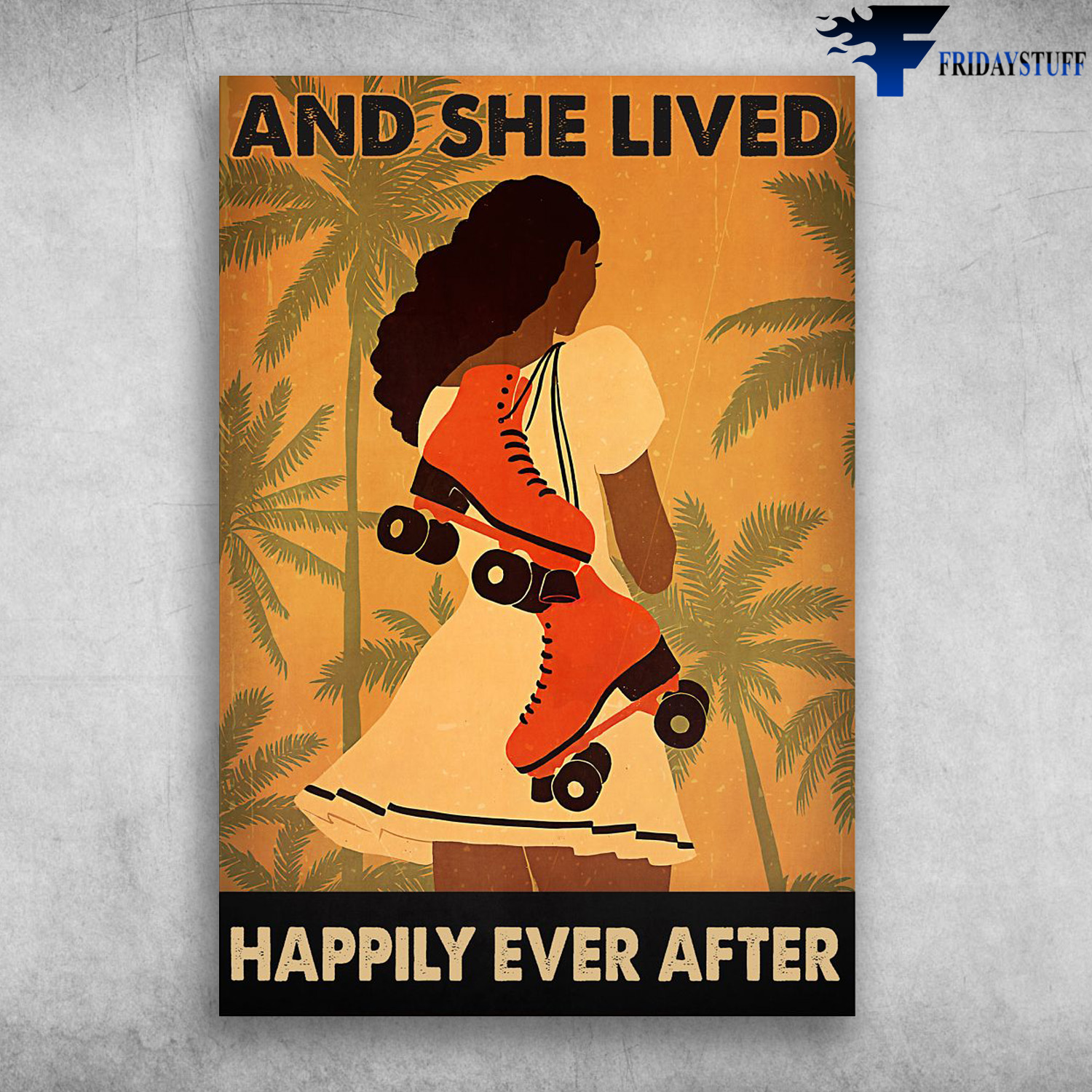 Beautiful Girl Roller Skating - And She Lived, Happily Ever After