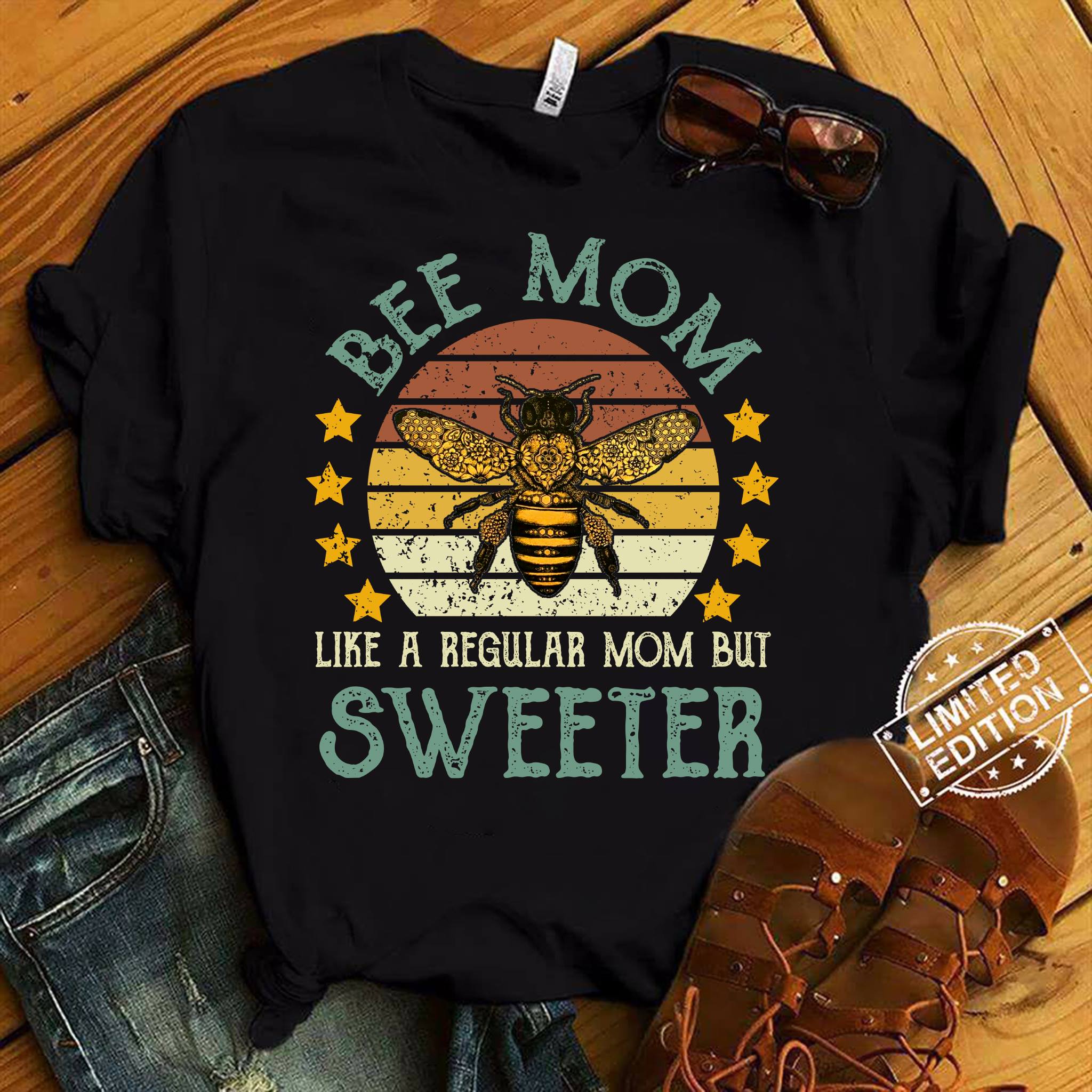 Bee mom like a regular mom but sweeter
