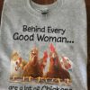Behind every good woman are a lot of chickens
