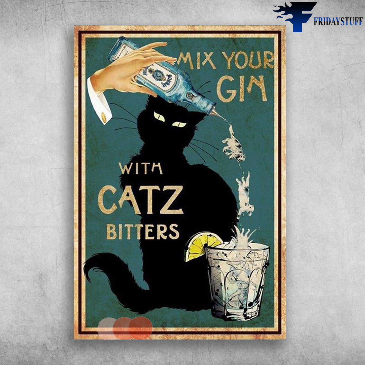 Black Cat And Gin - Mix Your Gin, With Catz Bitters, Cat Ans Wine