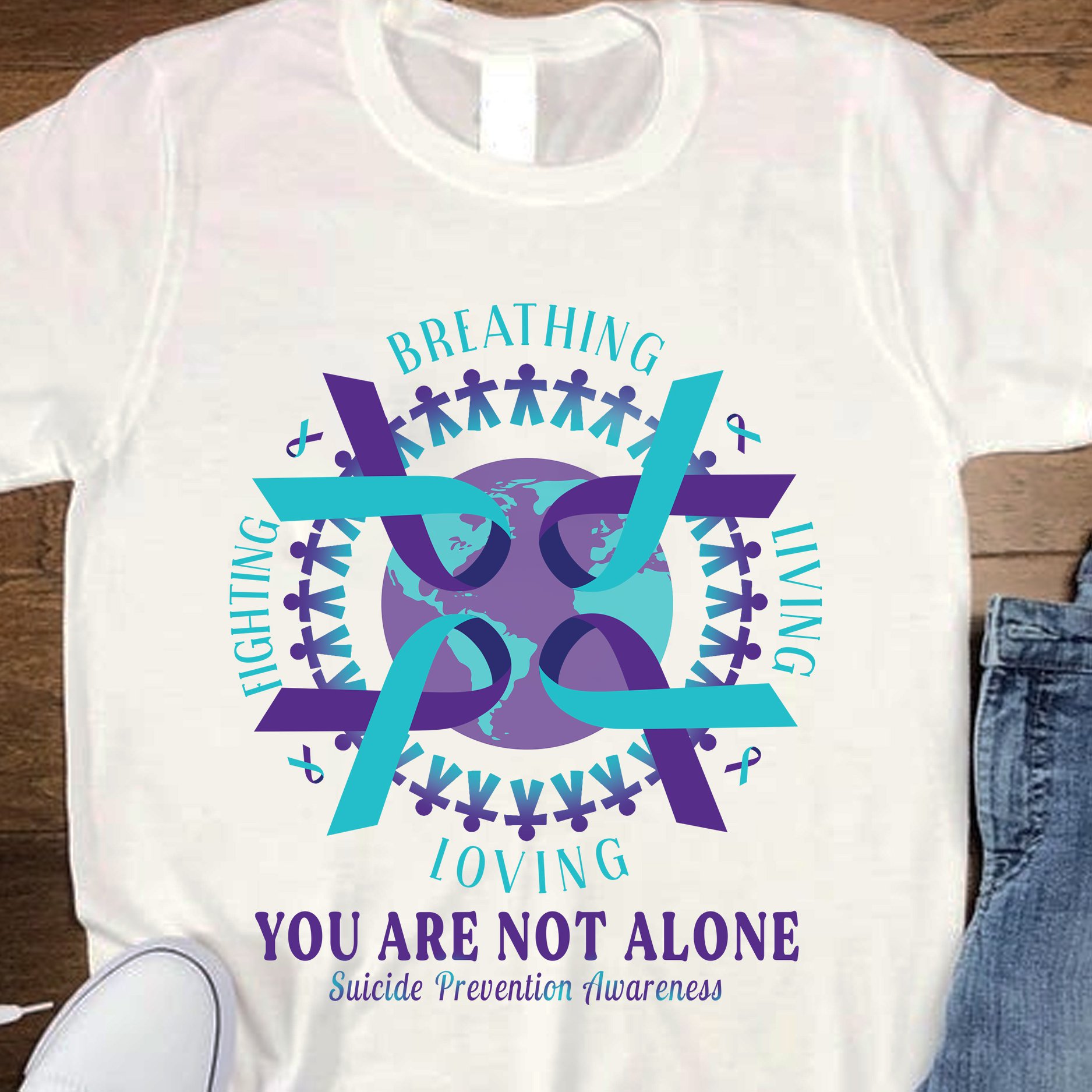 Breathing, loving you are not alone - Suicide prevention awareness