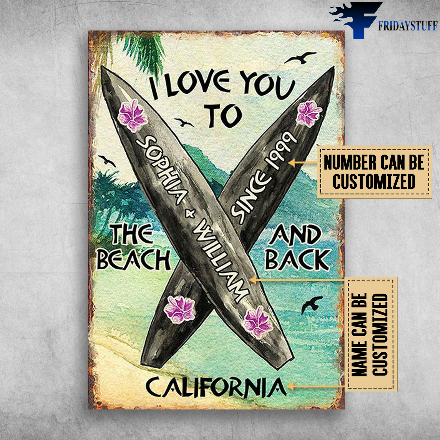 California Beach, I Love You, To The Beach, And Back California