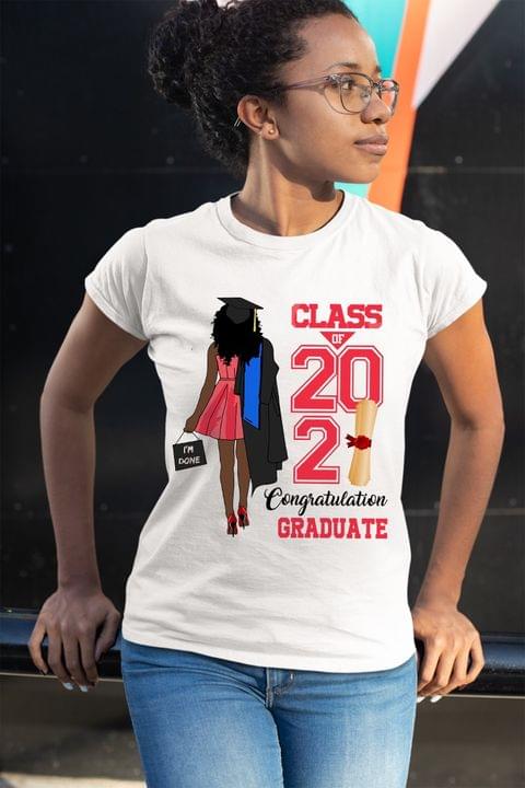 Class of 2021 congratulation graduate - Black girl