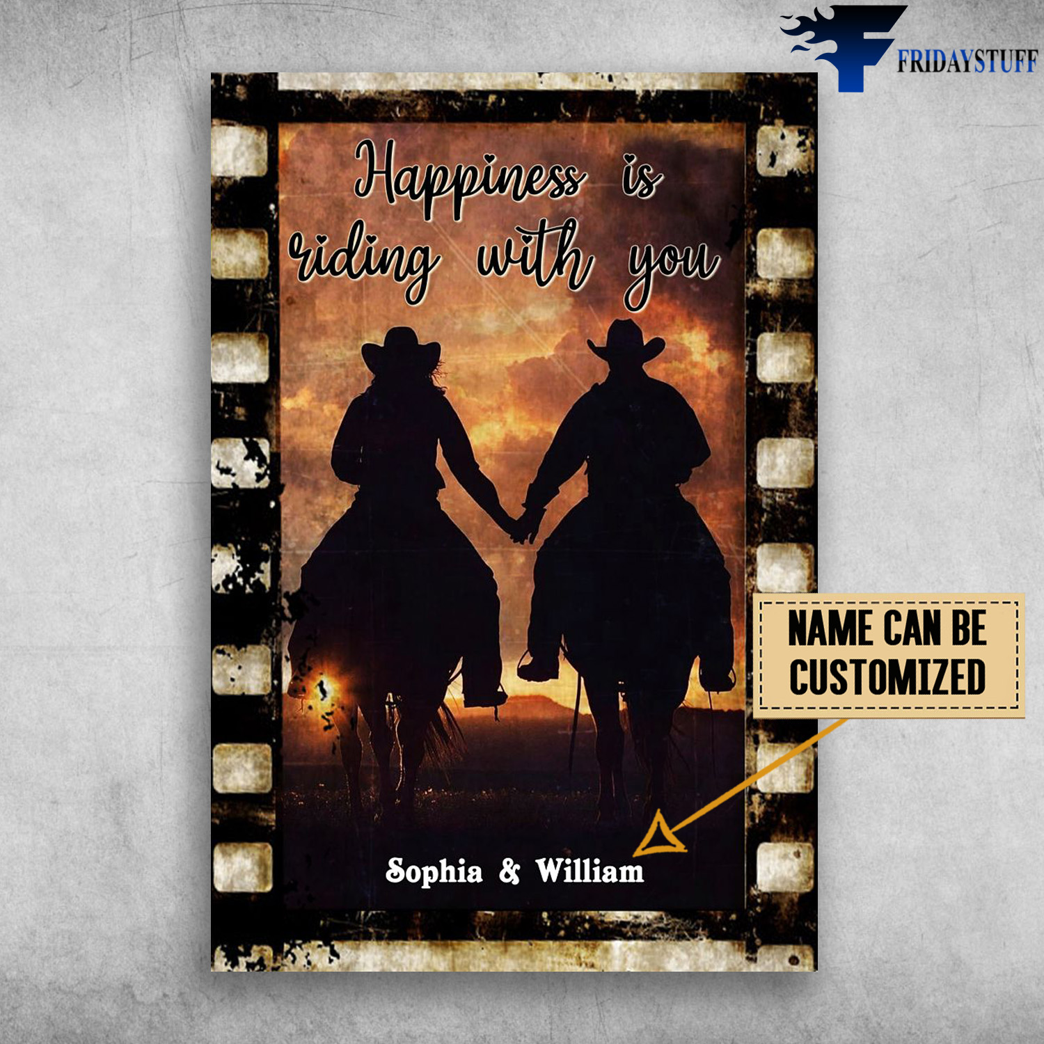 Cowboy Couple Happiness Film, Happiness Is Riding With You