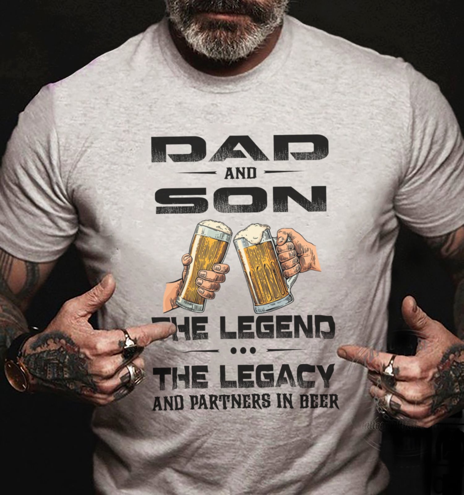 Dad and son the legend the legacy and partners in beer