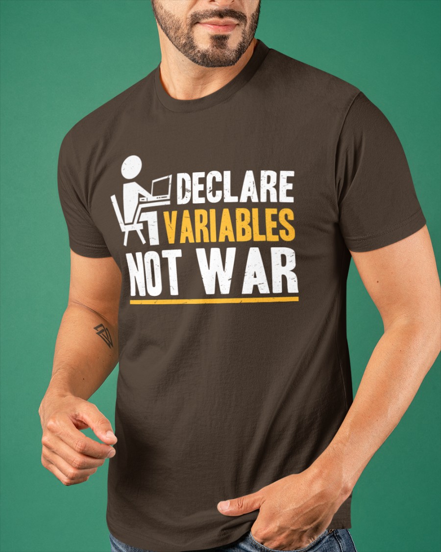 Declare variables not war - Technology engineer