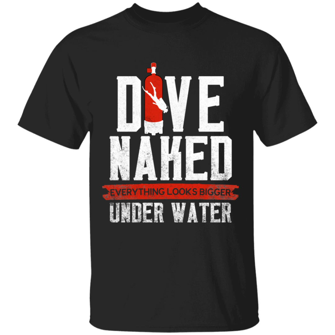 Dive naked everything looks bigger under water