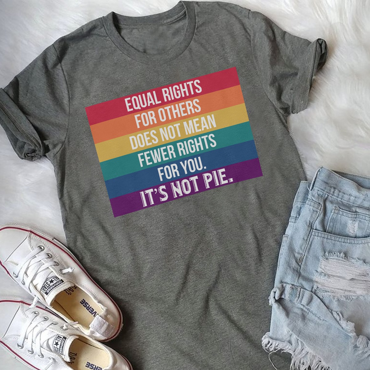 Equal rights for others does not mean fewer rights for you, it's not pie - Lgbt community