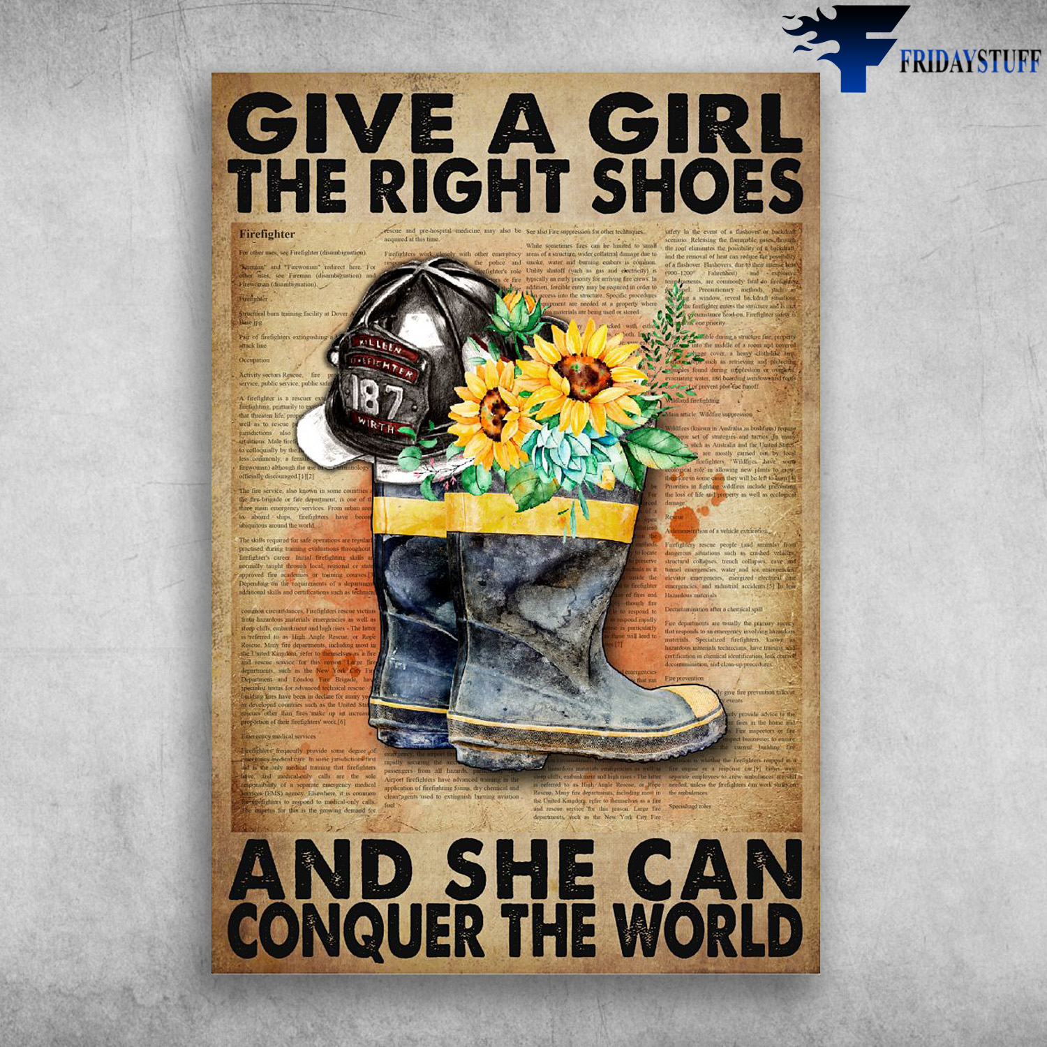 Firefighter Shoe - Give A Girl The Right Shoes, And She Can Conquer The World