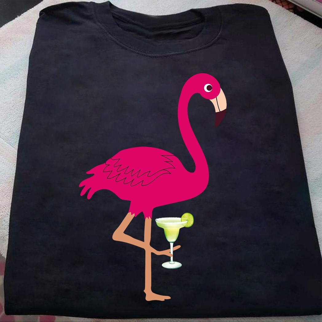 Flamingo and cocktail - Cocktail lover
