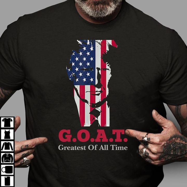 G.O.A.T greatest of all time - Donald Trump, America president