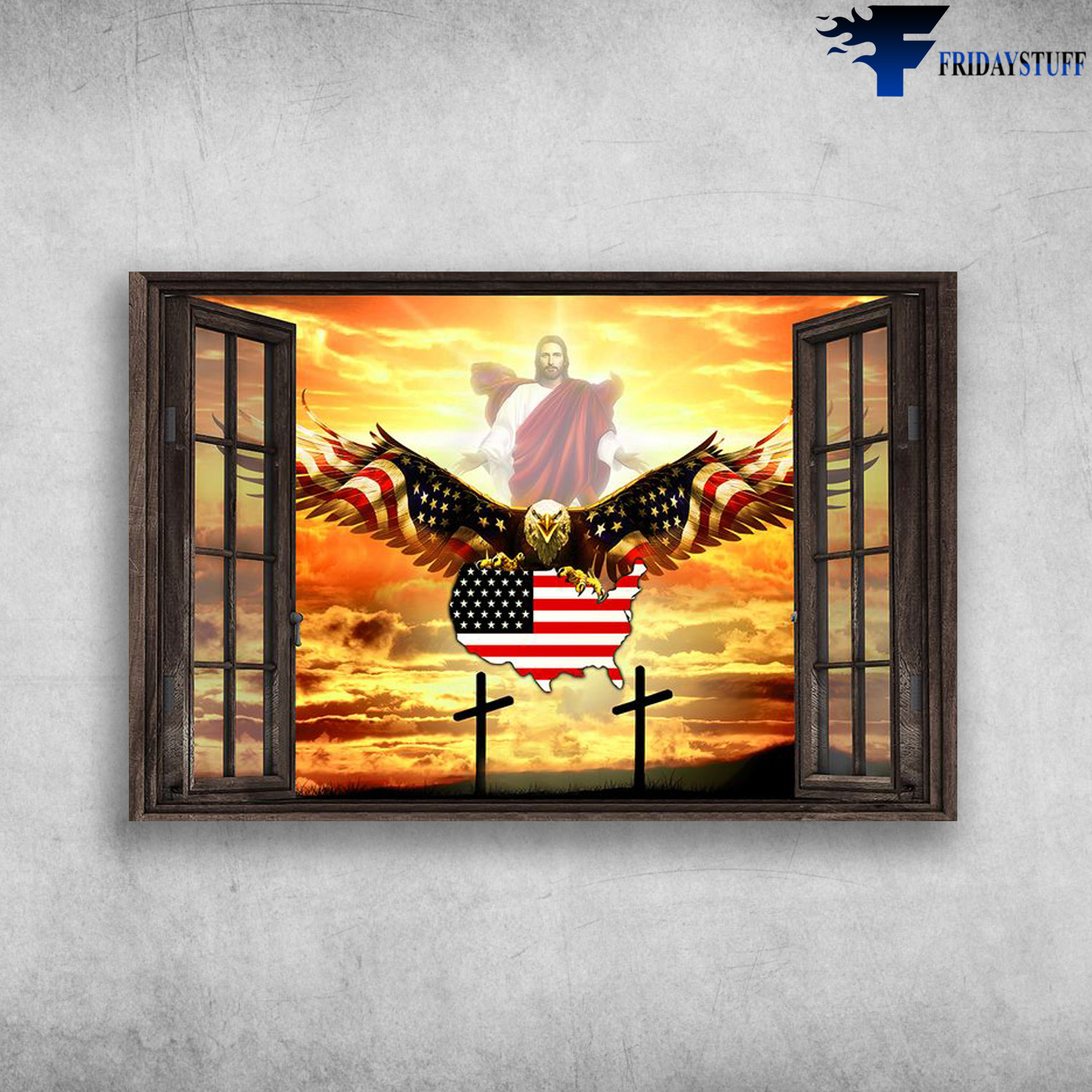 God, Eagle, American - Outside The Window