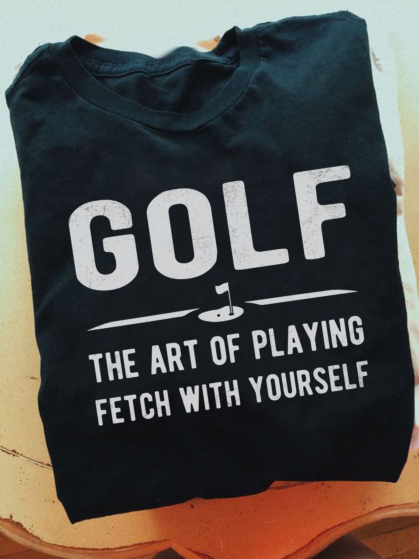 Golf the art of playing fetch with yourself