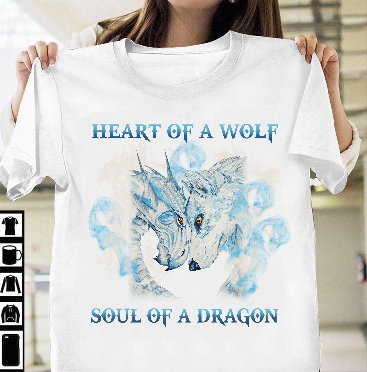 Heart of a wolf soul of dragon - Wolf and dragon
