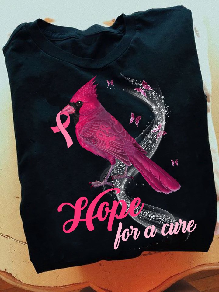 Hope for a cure - Cardinal bird, bird lover