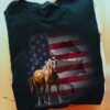 Horse lover, eagle the symbol of America - America flag, independence day