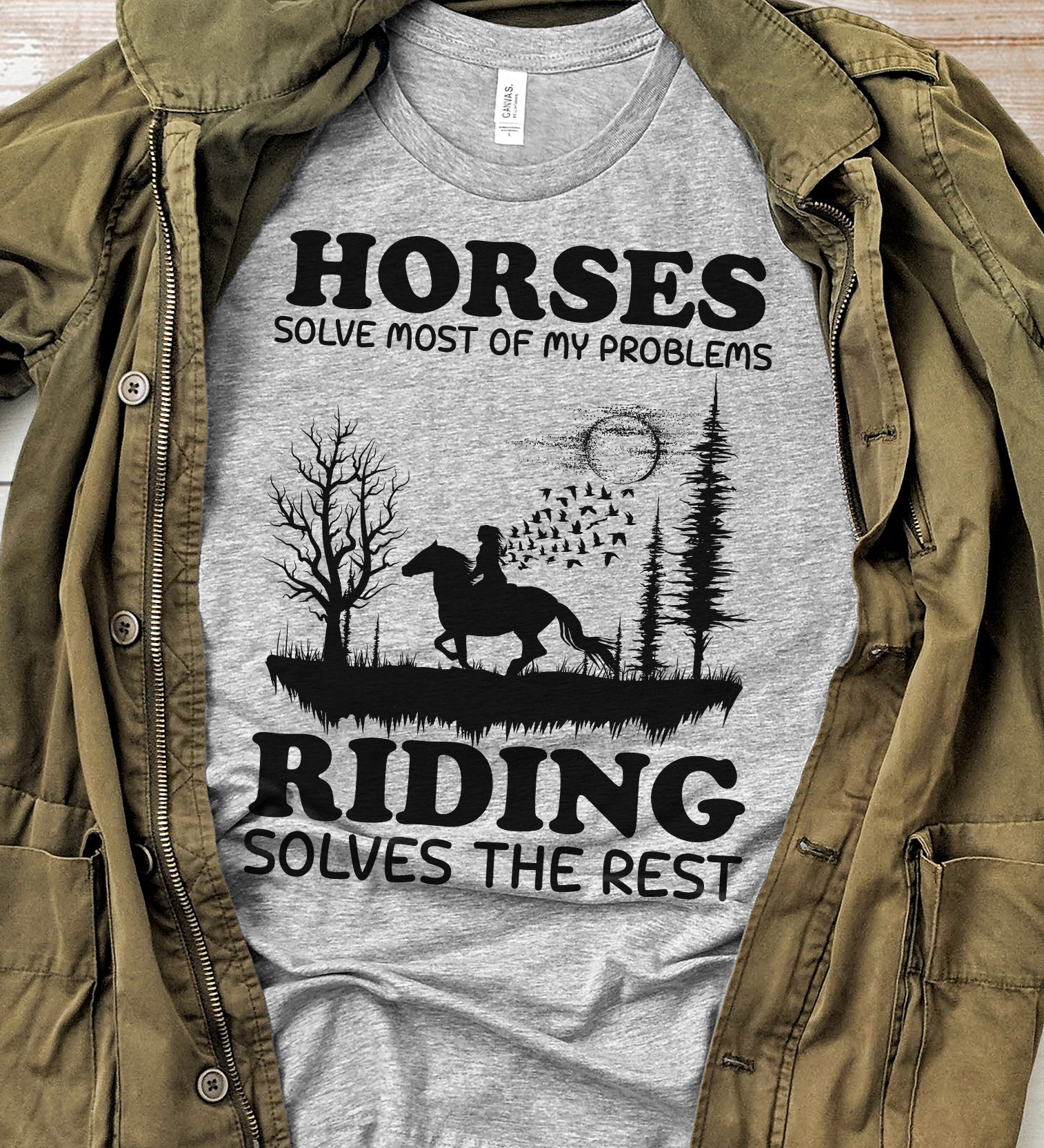 Horse solve most of my problems riding solves the rest - Love riding horse