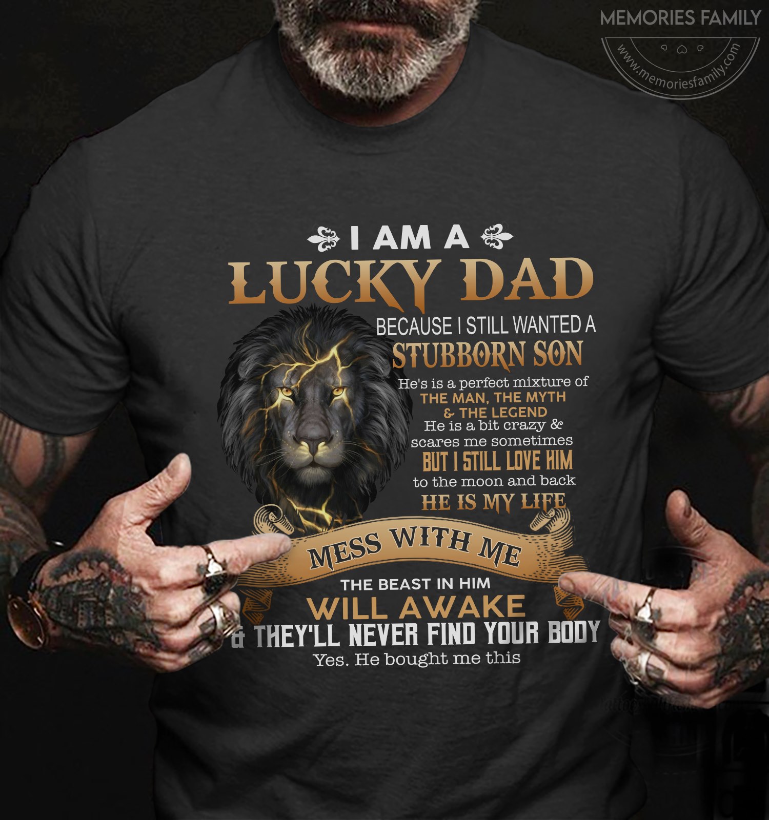 I am a lucky dad because I still wanted a Stubborn son - Lion and father