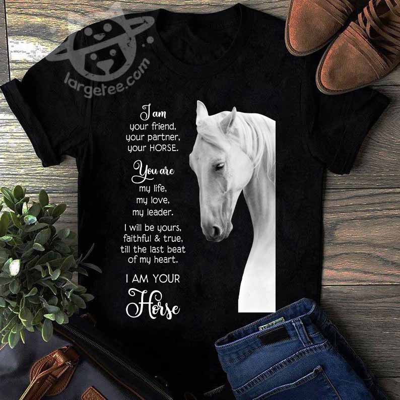I am your friend, your partner, your Horse - White horse