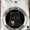 I like cats and whiskey and maybe 3 people - Whiskey wine lover