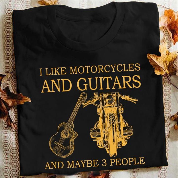 I like motorcycles and guitars and 3 people - Motorcycle lover