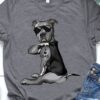 I love dad - Pitbull dog, father's day gift