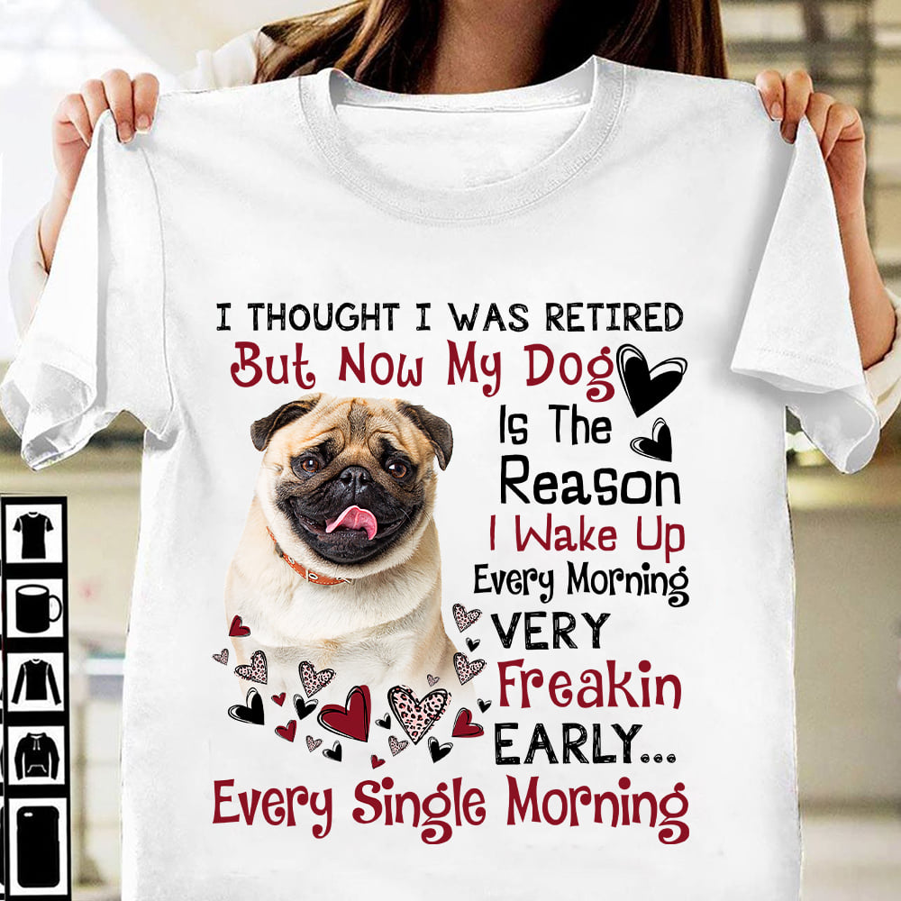 I thought I was retired but now my dog is the reason I wake up every morning - Pug dog