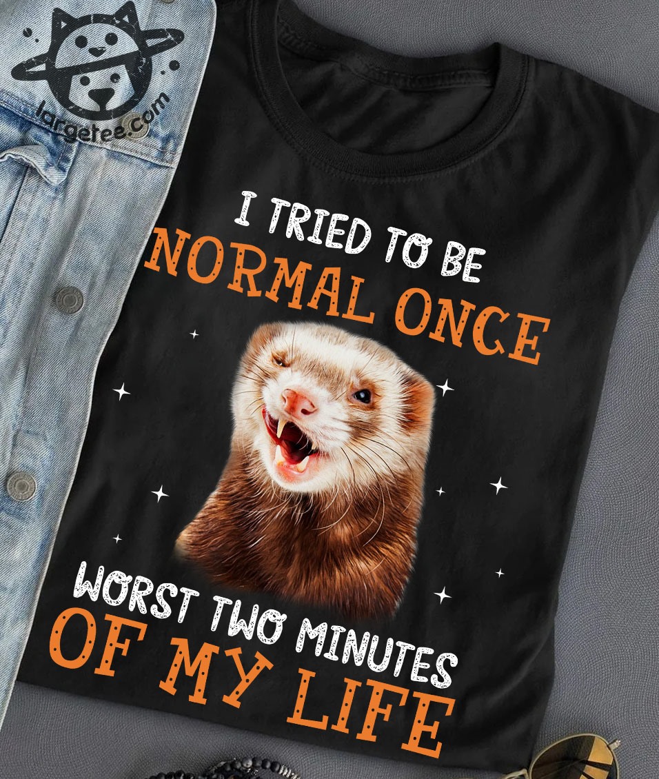 I tried to be normal once worst two minutes of my life - Grumpy ferret
