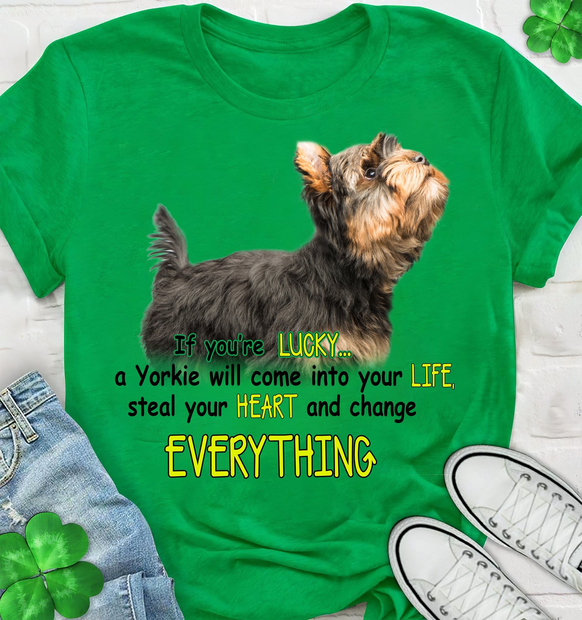 If you're lucky a Yorkie will come into your life steal your heart and change everything - Dog lover