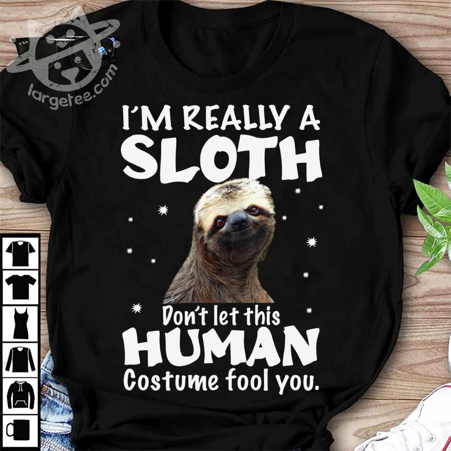 I'm really a sloth don't let this human costume fool you - Grumpy sloth