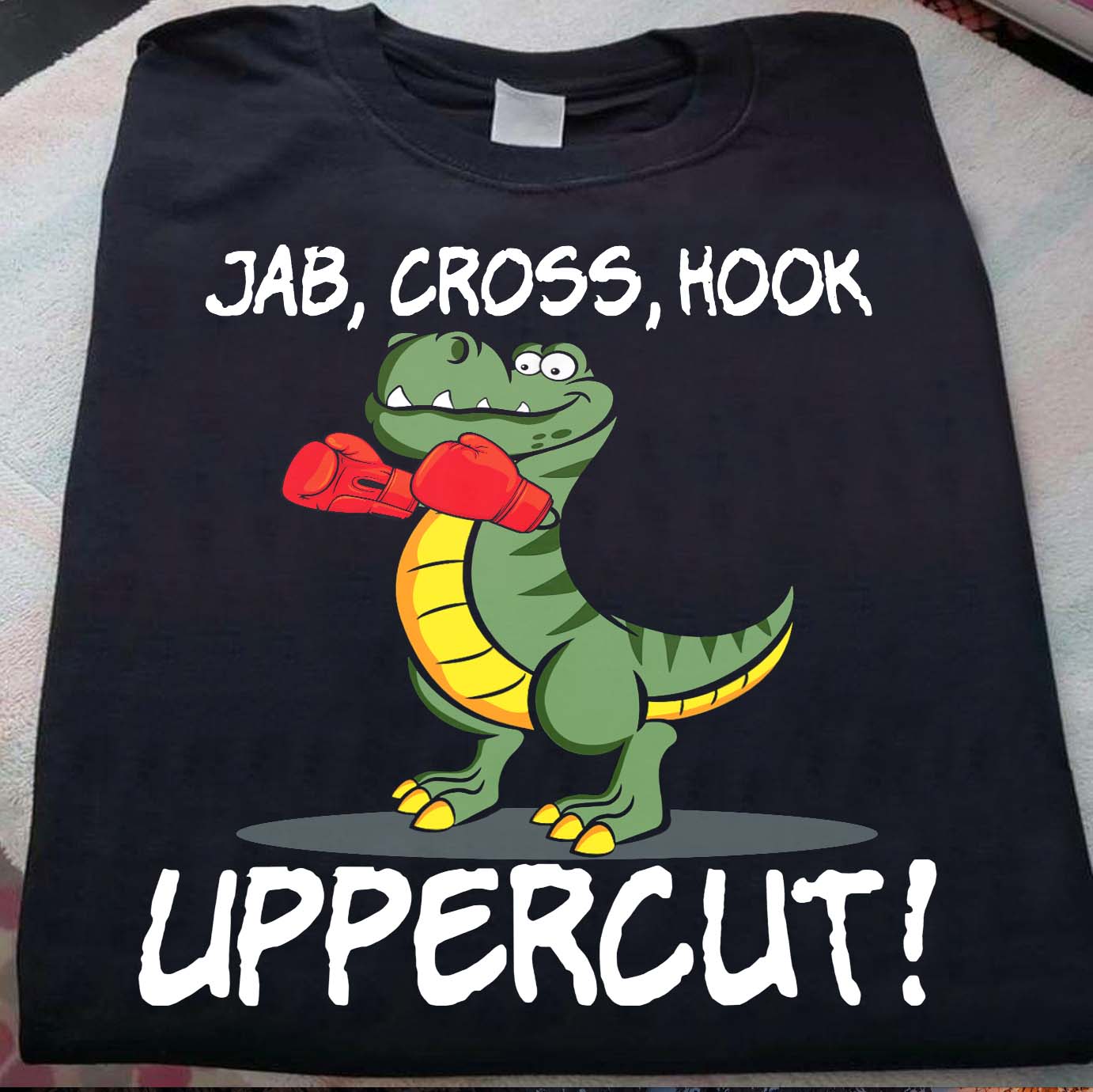 Jab, cross, hook uppercut - Dinosaur love boxing