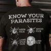 Know your parasites - Deer tick, wood tick, lone star tick, luna tick - America president