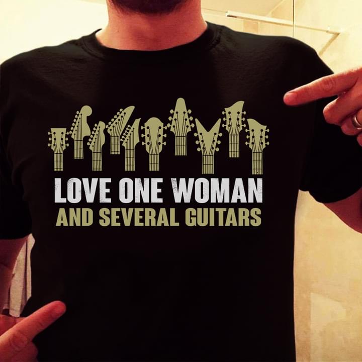 Love one woman and several guitars - Guitar lover