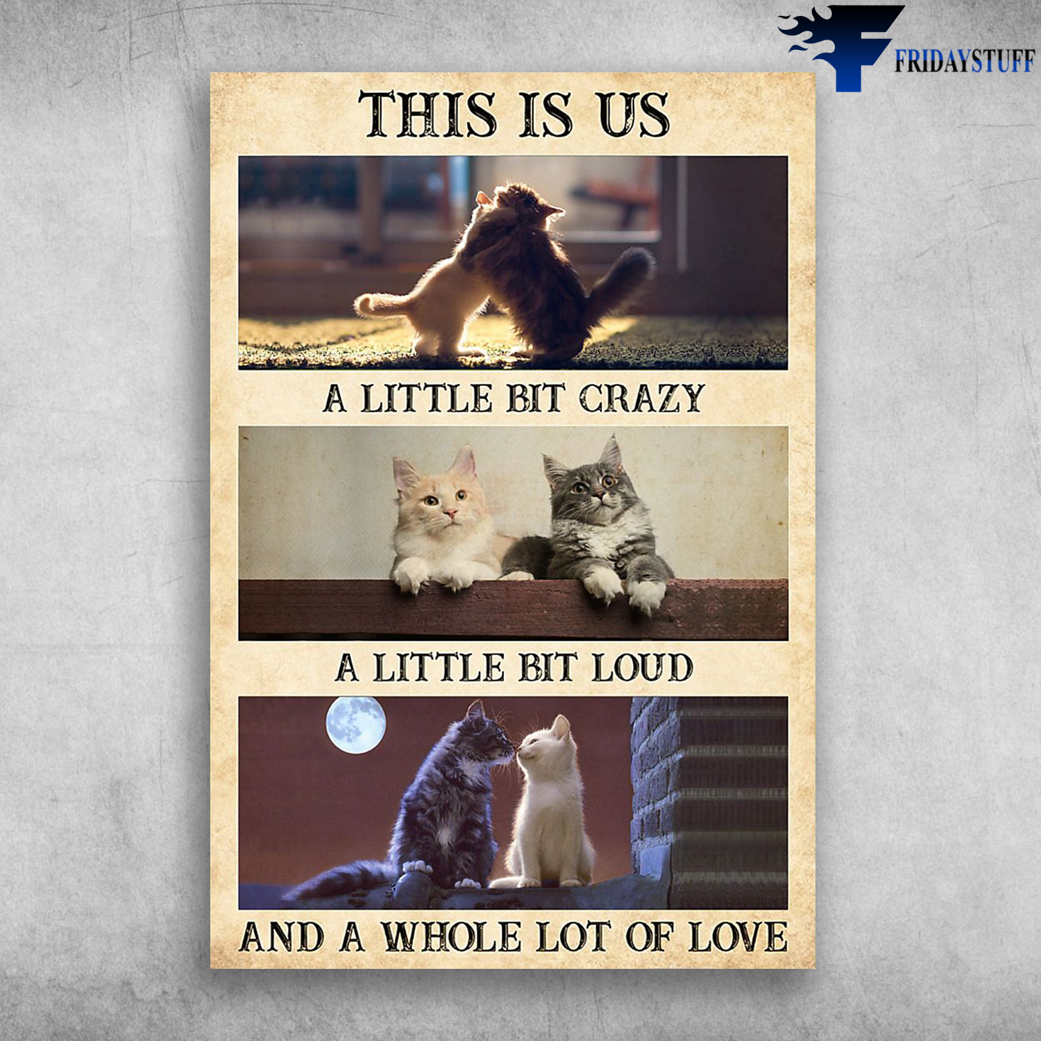 Maine Coon Cat Couple - This Is Us, A Little Bit Crazy, A Little Bit Loud, And A Whole Lot Of Love