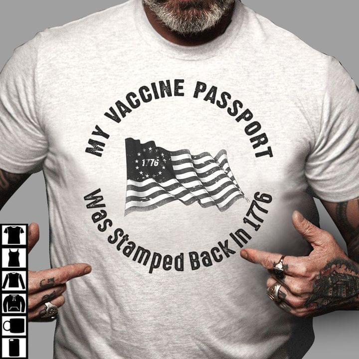 My vaccine passport was stamped back in 1776 - America flag