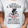 Never underestimate a woman with a bicycle who was born in December