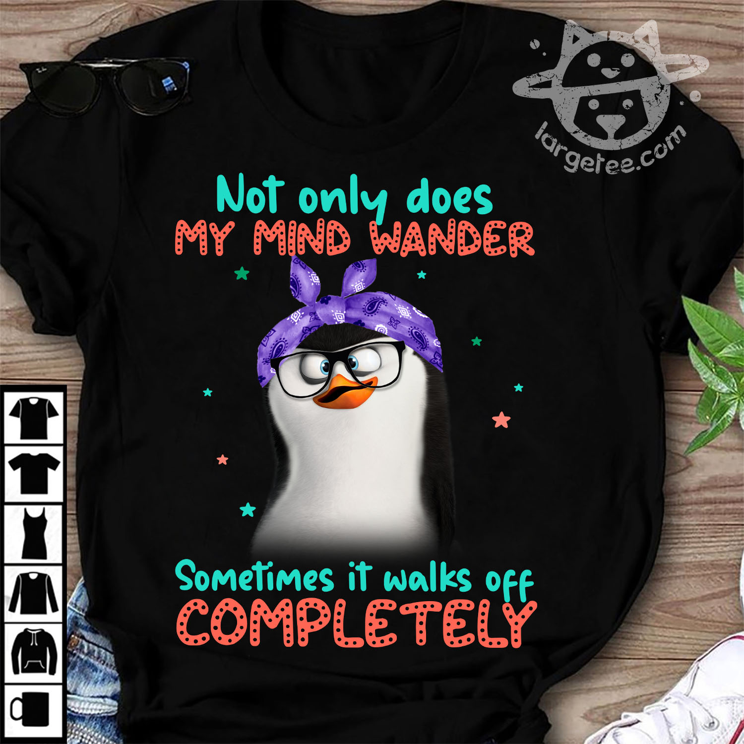 Not only does my mind wander - Grumpy penguin
