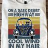 On a dark desert highway cool wind in my hair - Cat driving car