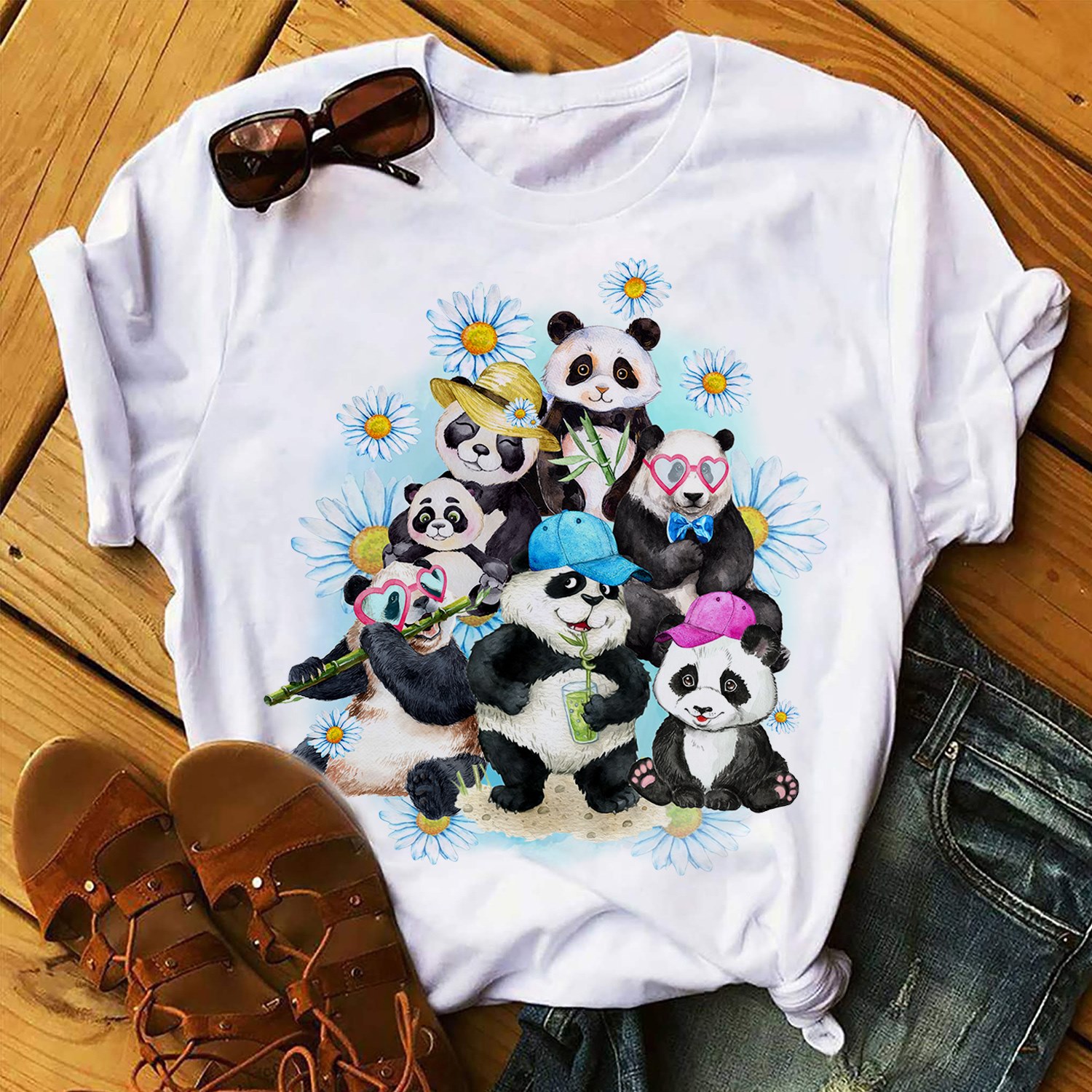 Panda family - Panda lover, panda with sunglasses
