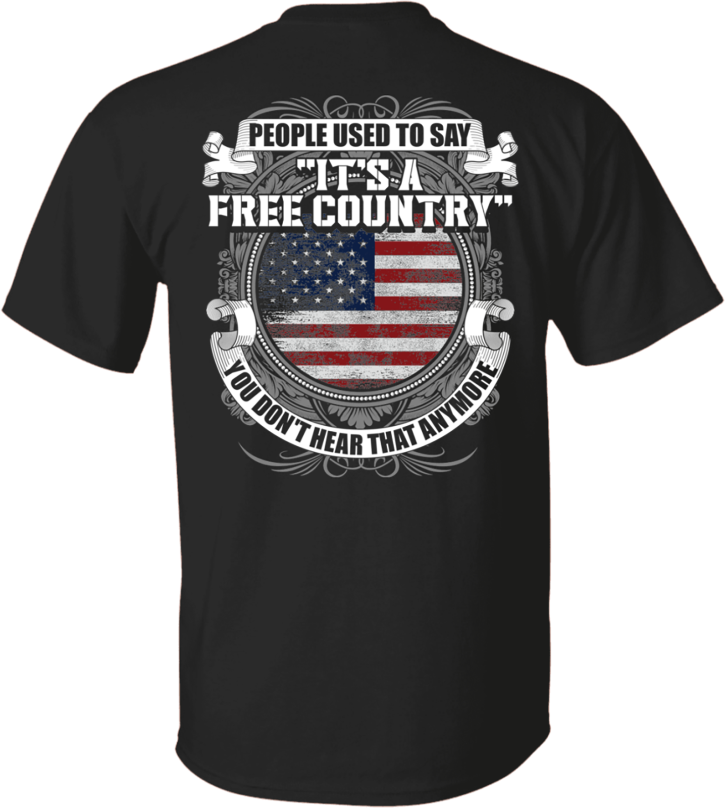 People used to say it's a free country - America flag