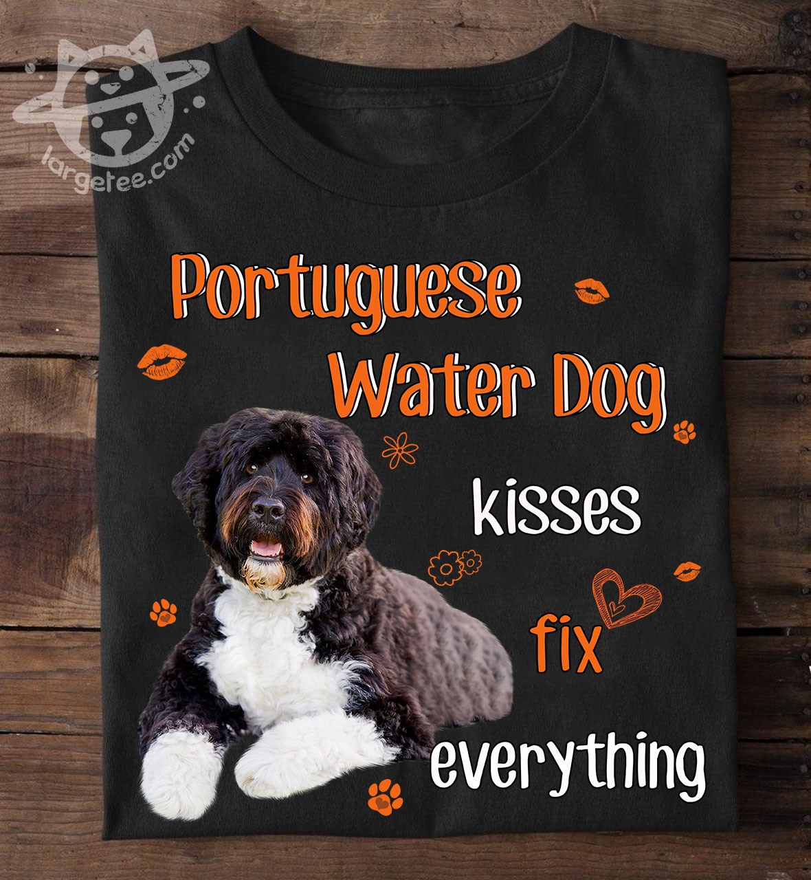 Portugueses water dog kisses fix everything - Dog lover